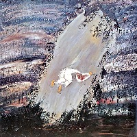 WILLIAM CONGDON, Getsemani, olio su faesite, 1960