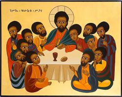 les icônes de Bose, sainte Cène - style éthiopien