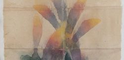 DAVIDE BENATI, Lanterne e lucciole, 1984, acquerello su carta intelata cm 200x150