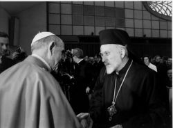 Paolo VI e o Metropolita Emilianos de Silyvria