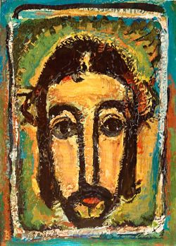 The tapestries of Bose - Christ's face - from a painting by G. ROUAULT