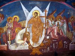 Fresco in the Monastery of Deciani - Serbia
