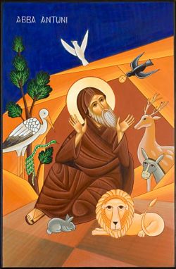 icons of Bose, St. Antony - Coptic style